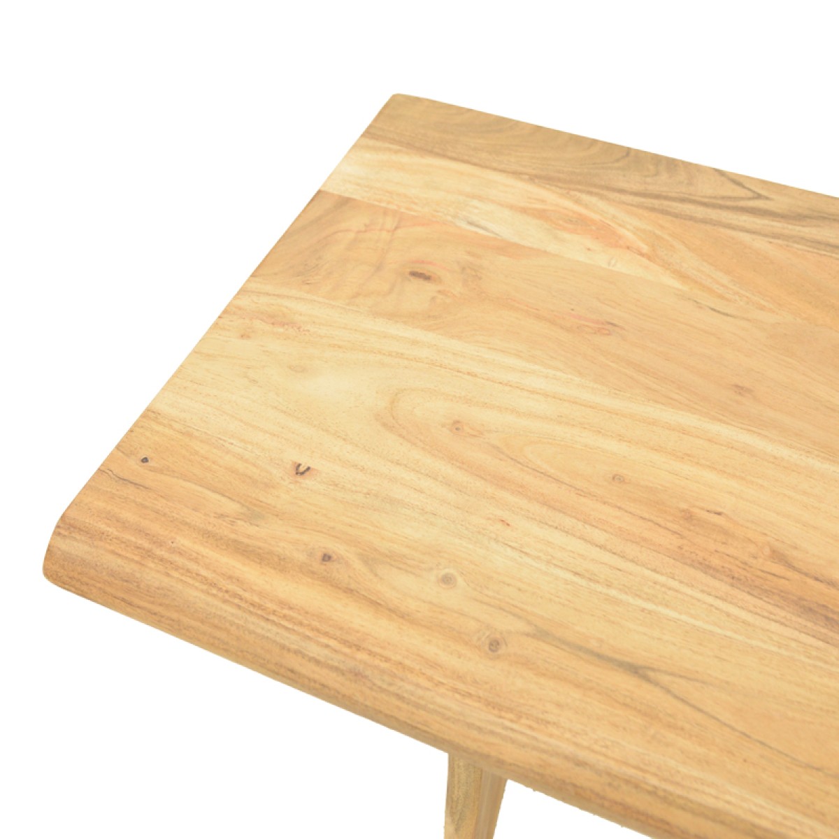 Κονσόλα Mende pakoworld μασίφ ξύλο ακακίας σε φυσική απόχρωση 110x50x76εκ