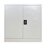 Ντουλάπι Armon pakoworld μέταλλο σε απόχρωση ανοιχτό γκρι 90x45x90εκ