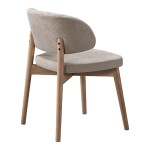 Καρέκλα Siena pakoworld rubberwood σε φυσική-μπεζ απόχρωση 48x50x81εκ