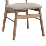 Καρέκλα Cairo pakoworld rubberwood σε φυσική-μπεζ απόχρωση 47x47x76εκ