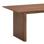 Τραπεζαρία Eleganza-Raudi pakoworld σετ 7τεμ mdf σε καρυδί-εκρού απόχρωση 180x99x75.8εκ