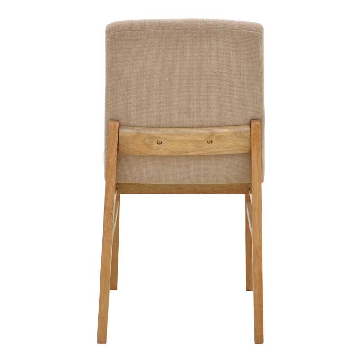 Καρέκλα Dalby pakoworld μπεζ ύφασμα sonoma rubberwood 50x45x85,5εκ