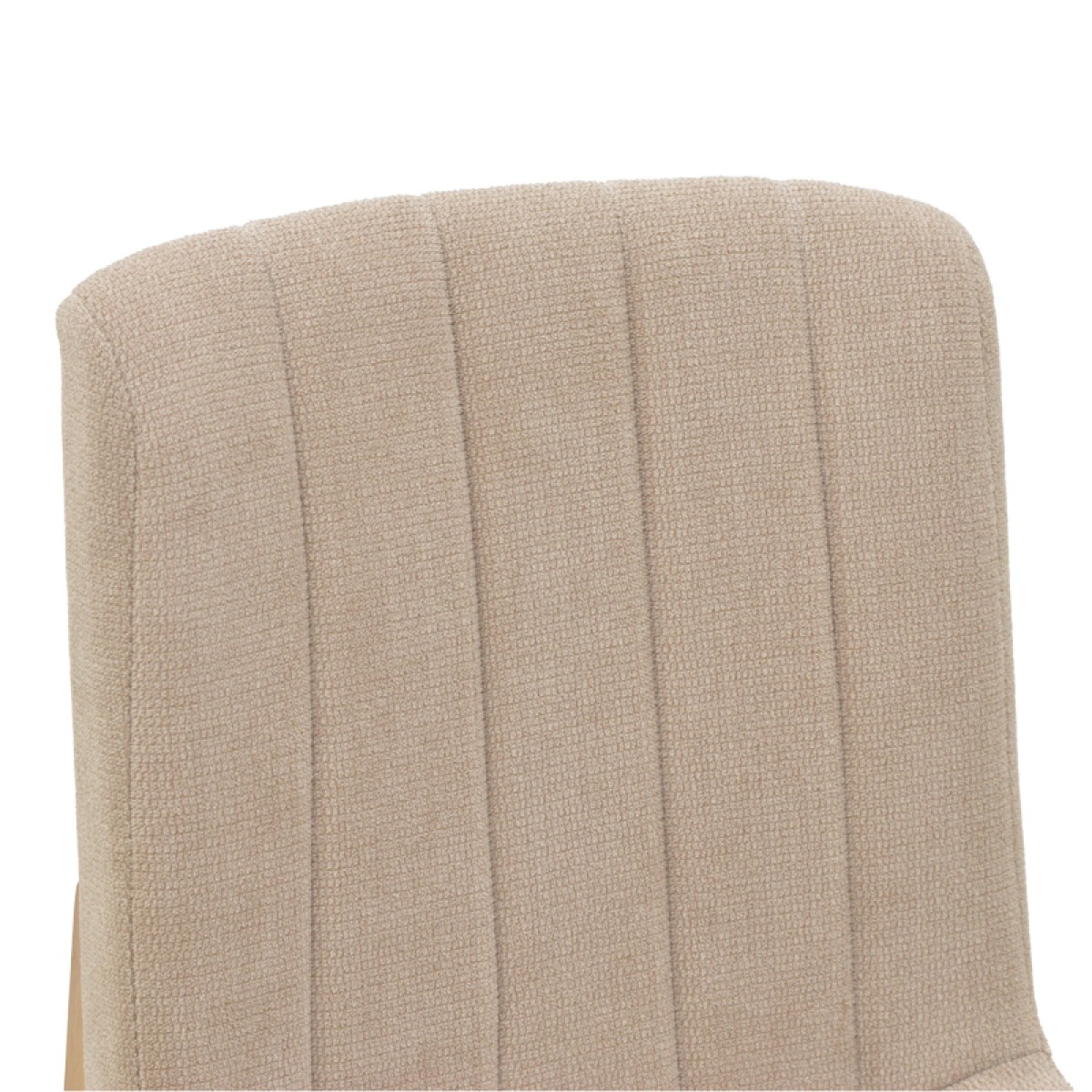 Σκαμπό μπαρ Dalby pakoworld sonoma rubberwood και μπεζ ύφασμα 50x45x102,5εκ