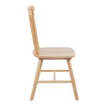 Καρέκλα Bristol pakoworld rubberwood σε φυσική απόχρωση 45x51x86εκ