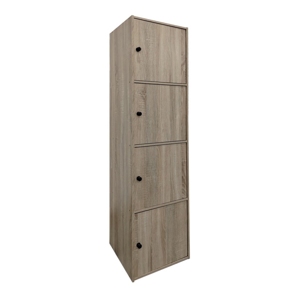 Ντουλάπι-στήλη Gabino pakoworld σε sonoma απόχρωση 40x39x158εκ