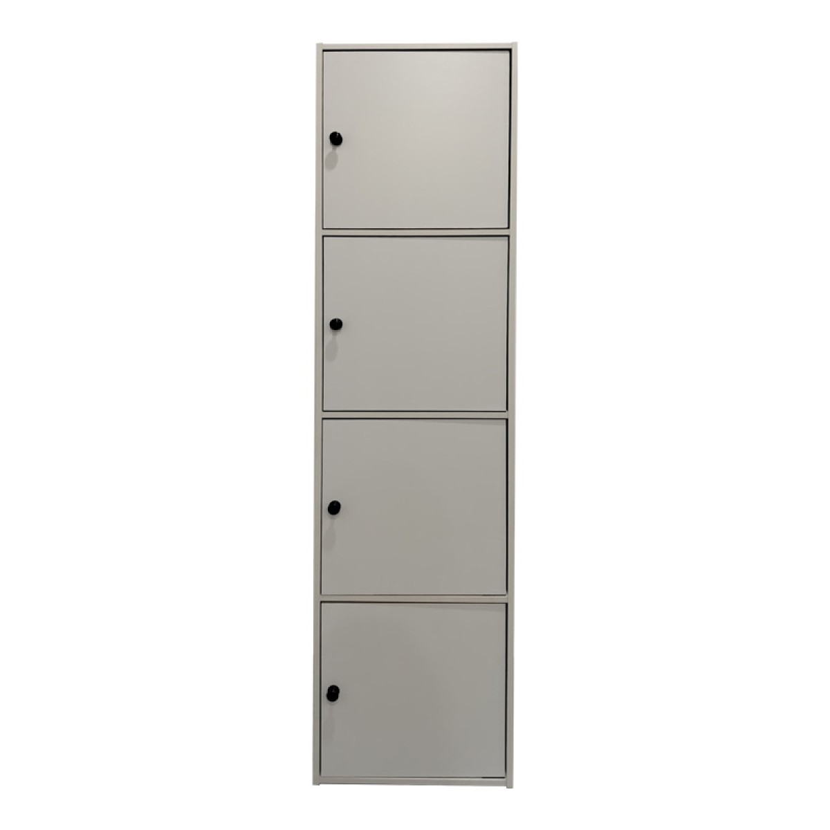 Ντουλάπι-στήλη Gabino pakoworld σε λευκή απόχρωση 40x39x158εκ
