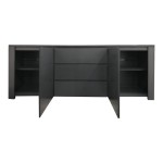 Μπουφές Kalya pakoworld σε ανθρακί απόχρωση 220x49x89.5εκ