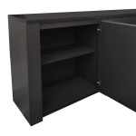 Μπουφές Kalya pakoworld σε ανθρακί απόχρωση 220x49x89.5εκ