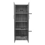 Ντουλάπα δίφυλλη Lego pakoworld σε λευκή απόχρωση 60x42x180εκ