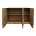 Πατάρι ντουλάπας τρίφυλλο Lego pakoworld σε sonoma απόχρωση 90x41.5x60εκ