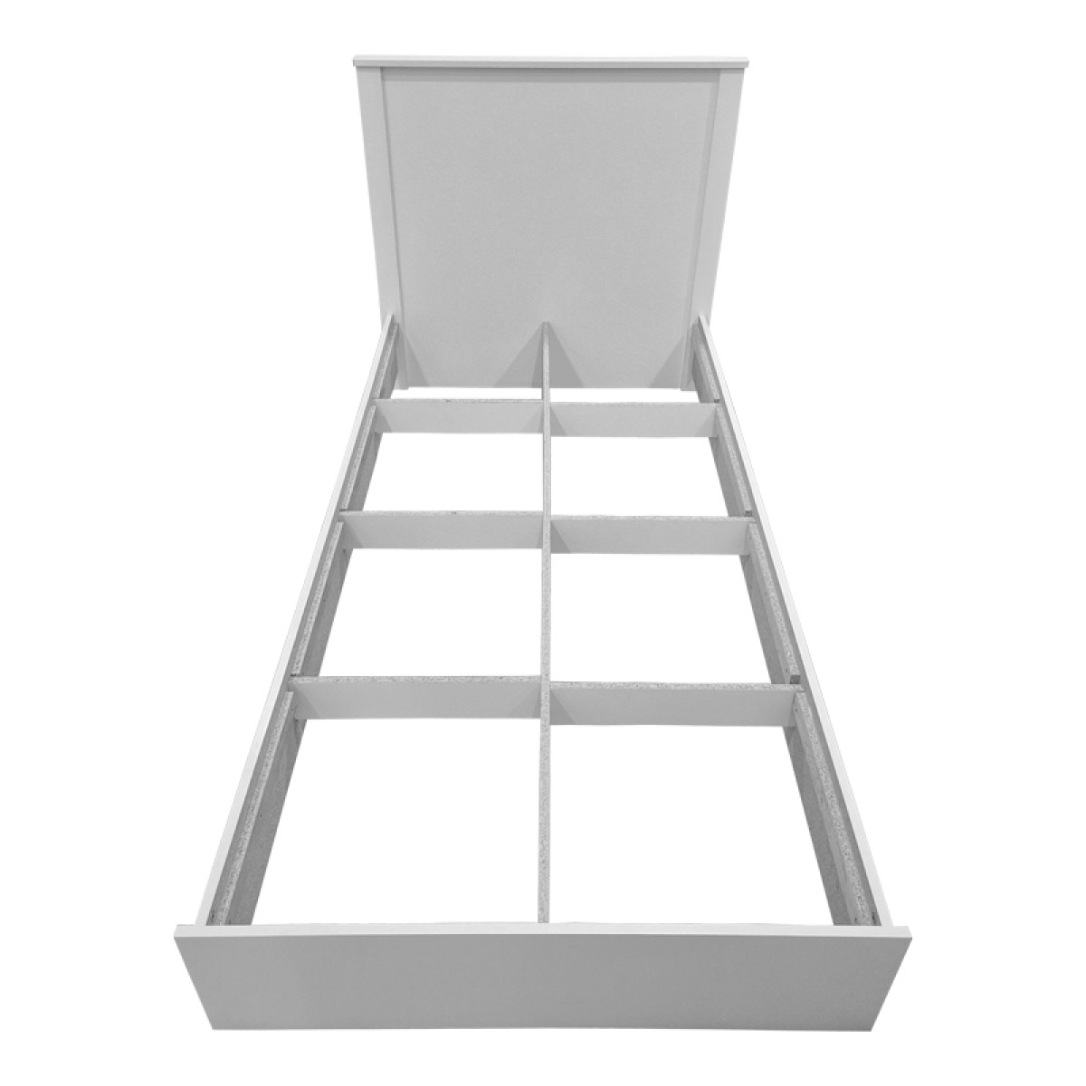 Κρεβάτι Athos pakoworld σε λευκή απόχρωση 90x190εκ