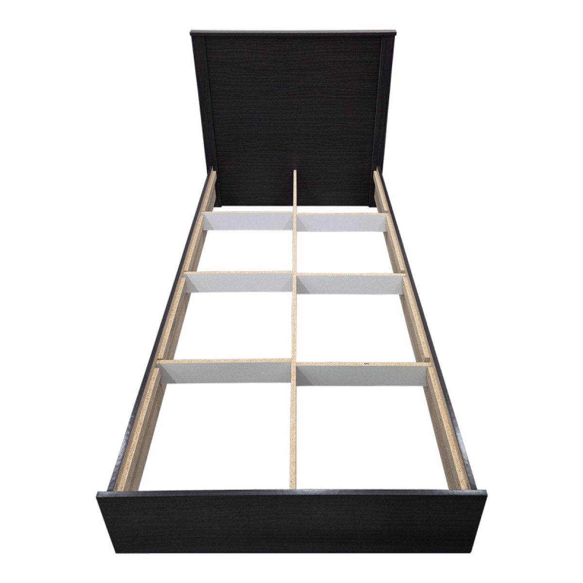 Κρεβάτι Athos pakoworld σε wenge απόχρωση 90x190εκ