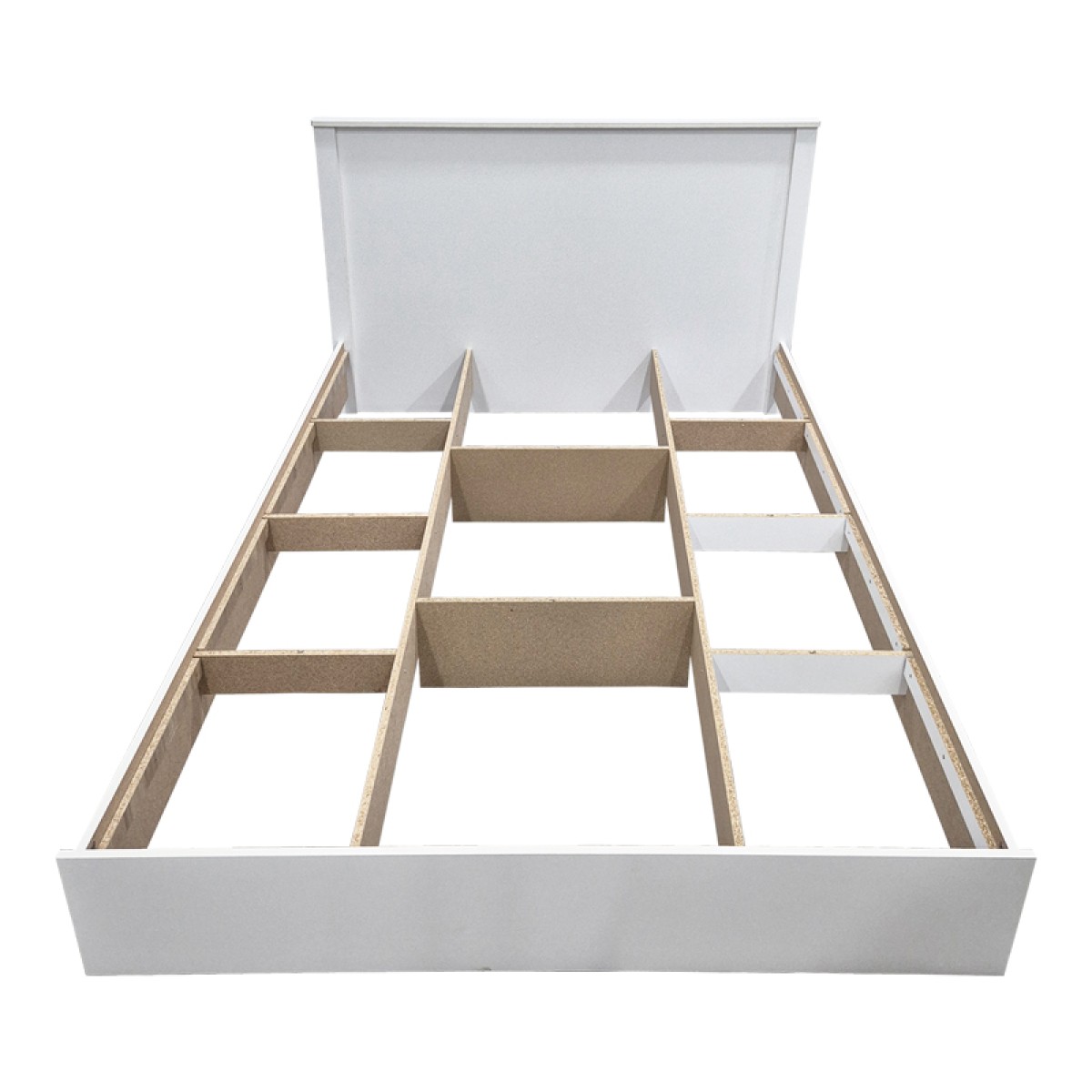 Κρεβάτι Athos pakoworld σε λευκή απόχρωση 140x200εκ