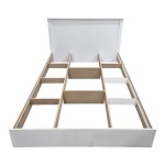 Κρεβάτι Athos pakoworld σε λευκή απόχρωση 140x200εκ