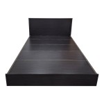 Κρεβάτι Athos pakoworld σε wenge απόχρωση 160x200εκ