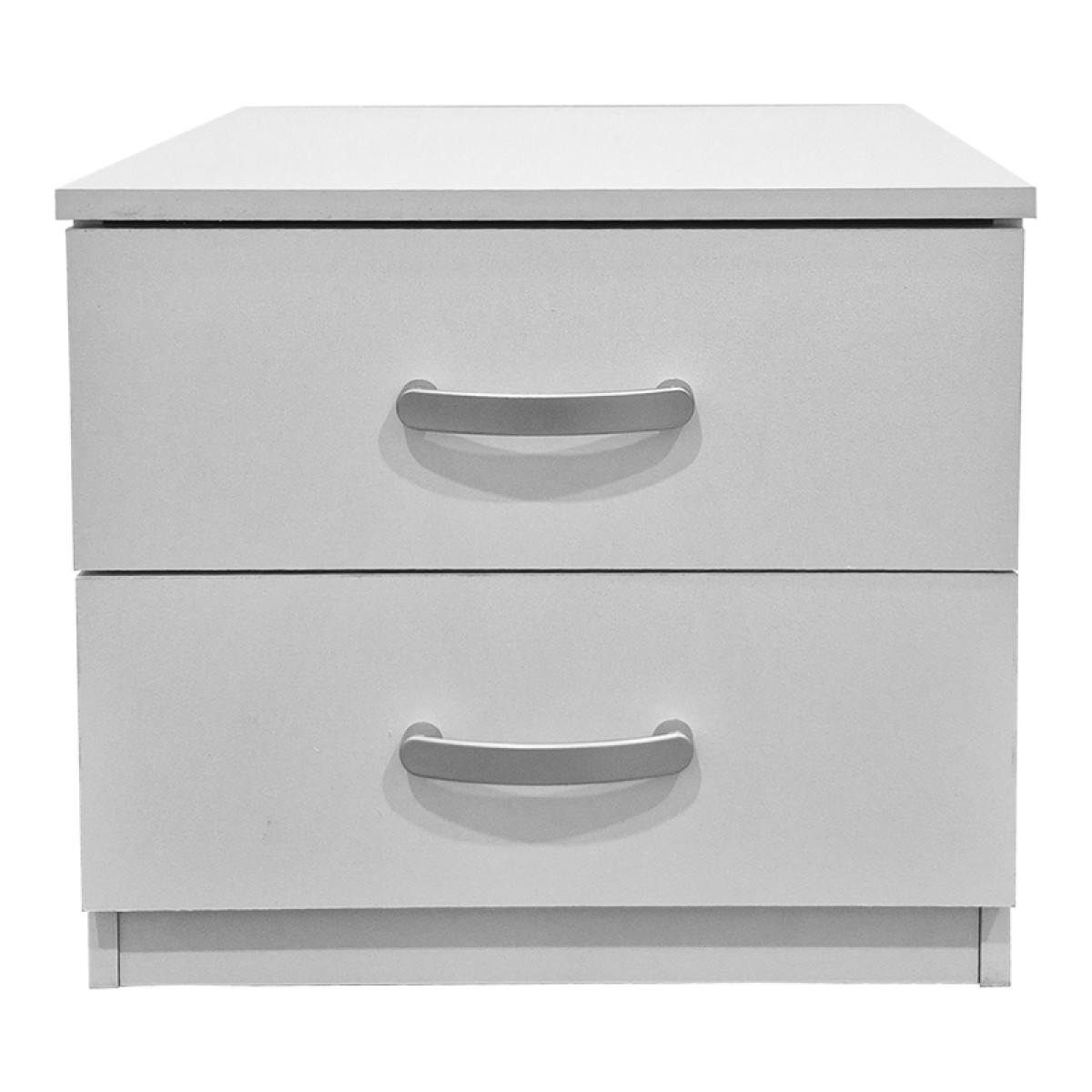 Κομοδίνο Athos pakoworld σε λευκή απόχρωση 48x40x41.5εκ