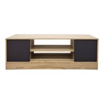 Έπιπλο τηλεόρασης Sasa pakoworld sonoma-ανθρακί 120x35x41.5εκ