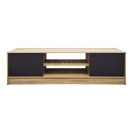 Έπιπλο τηλεόρασης Sasa pakoworld sonoma-ανθρακί 150x35x41.5εκ