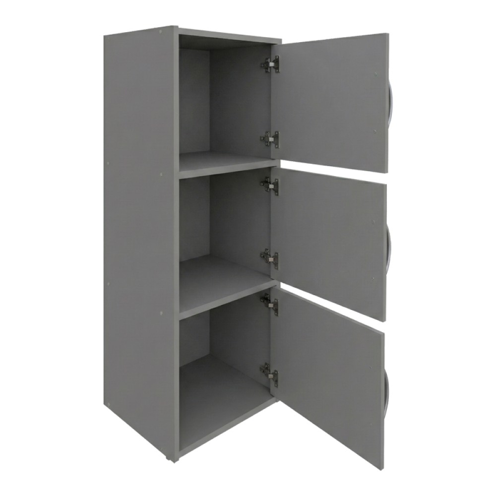 Ντουλάπι-στήλη Soline pakoworld ανοιχτό γκρι 40x34.5x90.5εκ