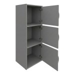 Ντουλάπι-στήλη Soline pakoworld ανοιχτό γκρι 40x34.5x90.5εκ