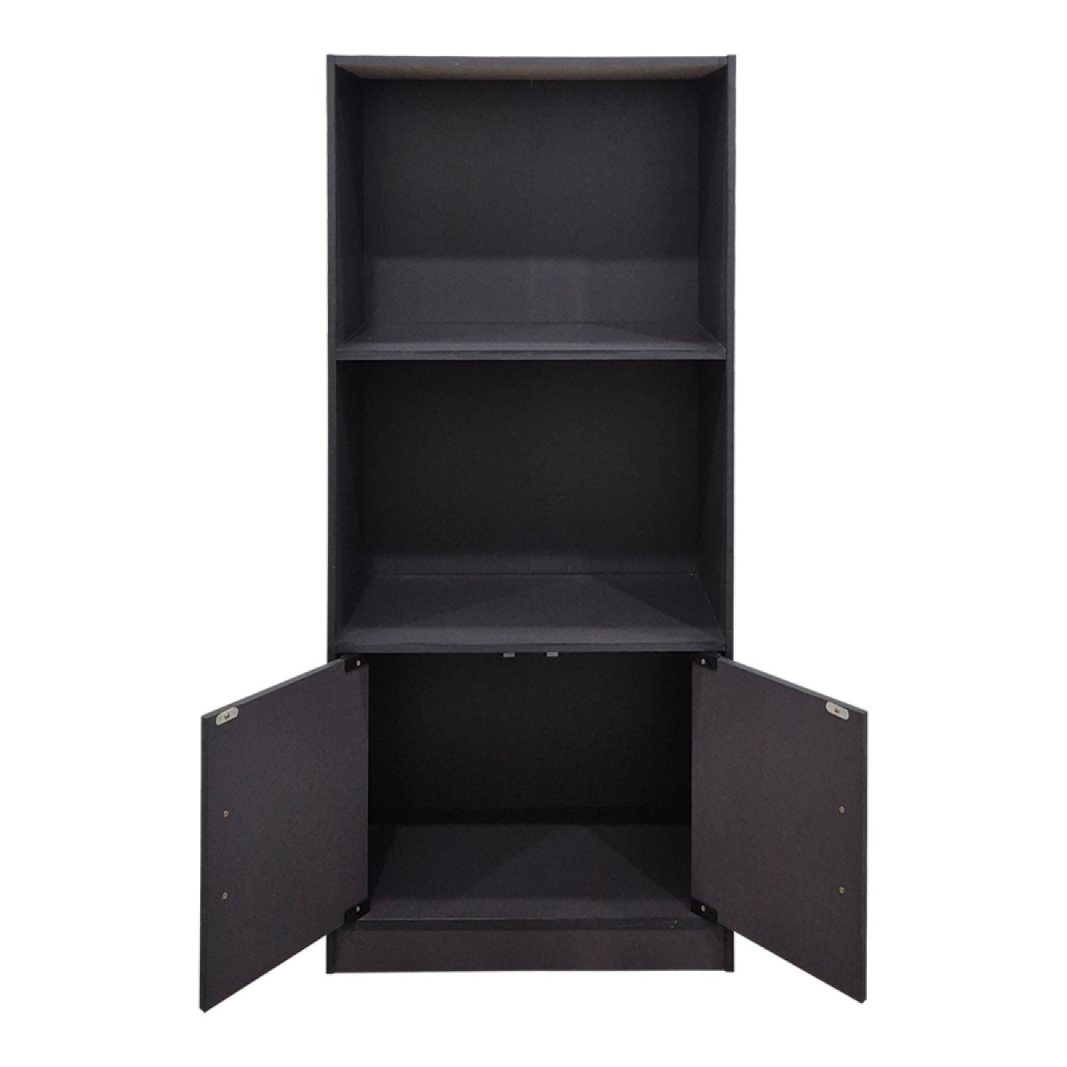 Βιβλιοθήκη Tekaro pakoworld ανθρακί 60x30x120εκ