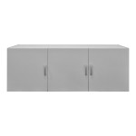 Πατάρι ντουλάπας τρίφυλλο Alvia pakoworld λευκό 150x51x60εκ