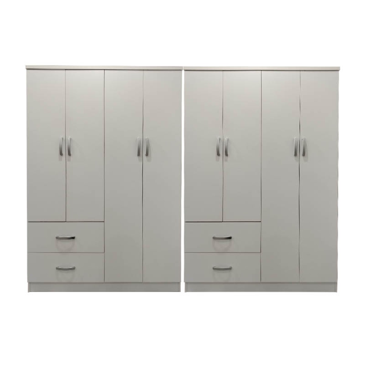 Ντουλάπα οχτάφυλλη Lego pakoworld λευκή 241x42x181εκ