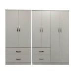 Ντουλάπα εξάφυλλη Lego pakoworld λευκή 200,5x42x180εκ