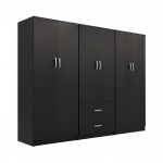 Ντουλάπα εξάφυλλη Lego Ι pakoworld wenge 240x42x180εκ