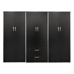 Ντουλάπα εξάφυλλη Lego Ι pakoworld wenge 240x42x180εκ