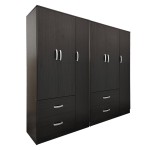 Ντουλάπα εξάφυλλη Lego pakoworld wenge 180x42x180εκ