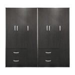 Ντουλάπα εξάφυλλη Lego pakoworld wenge 180x42x180εκ