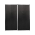 Ντουλάπα τετράφυλλη Lego Ι pakoworld wenge 160x42x180εκ