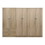 Ντουλάπα εξάφυλλη Lego I pakoworld sonoma 240x42x180εκ