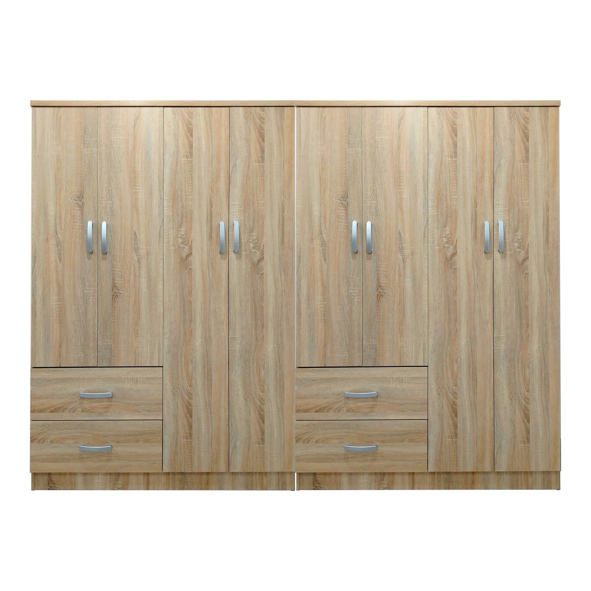 Ντουλάπα οχτάφυλλη Lego pakoworld sonoma 241x42x181εκ