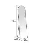 Καθρέπτης Plaza pakoworld αλουμίνιο σε χρυσή απόχρωση 40x28x150εκ