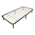 Σομιές μεταλλικός Amaso pakoworld σε μαύρη απόχρωση 90x190x28εκ
