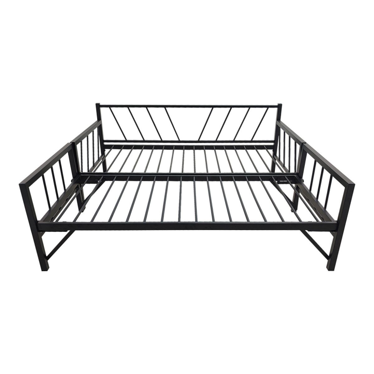 Κρεβάτι-Καναπές Remmie pakoworld μέταλλο μαύρο 90x190εκ