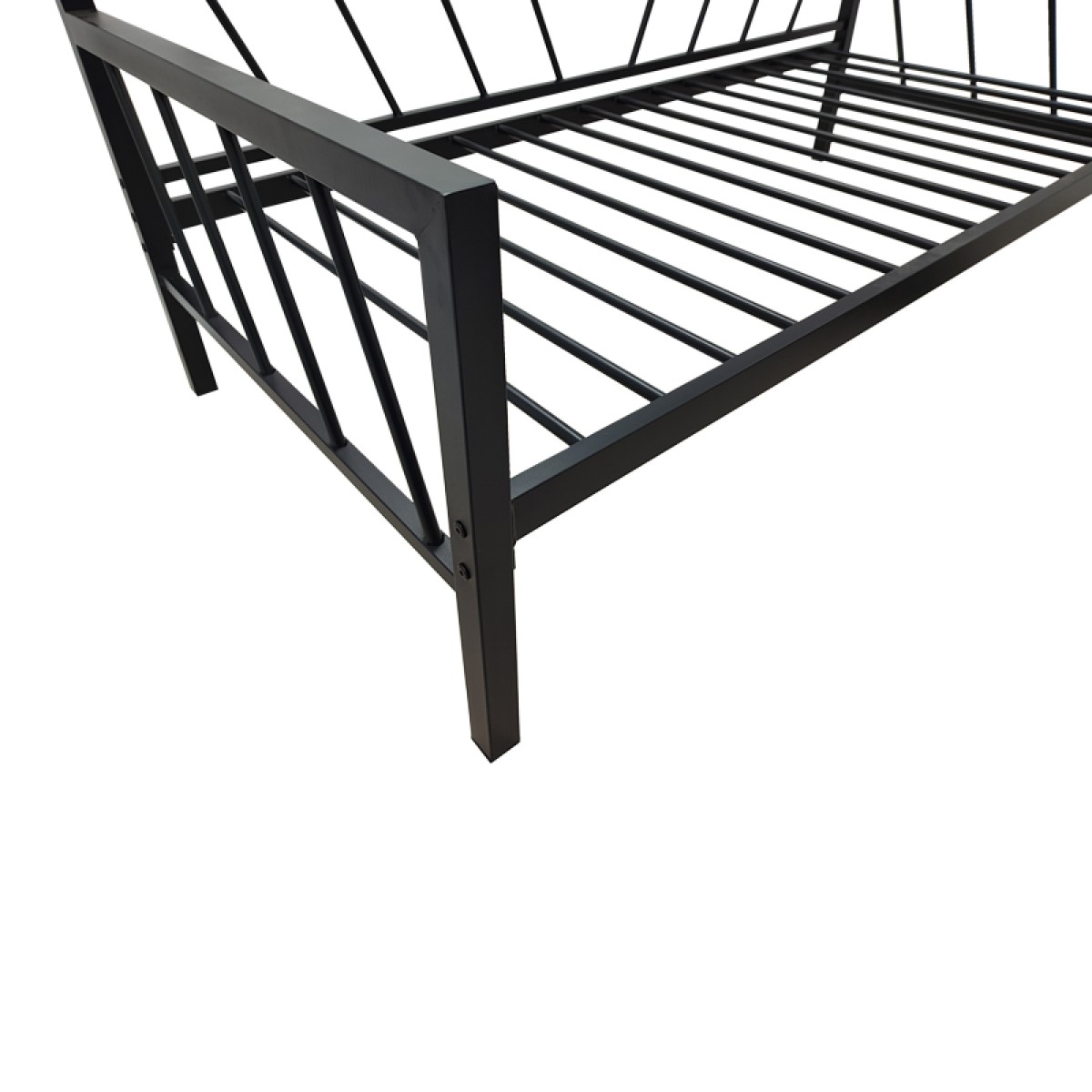 Κρεβάτι-Καναπές Remmie pakoworld μέταλλο μαύρο 90x190εκ