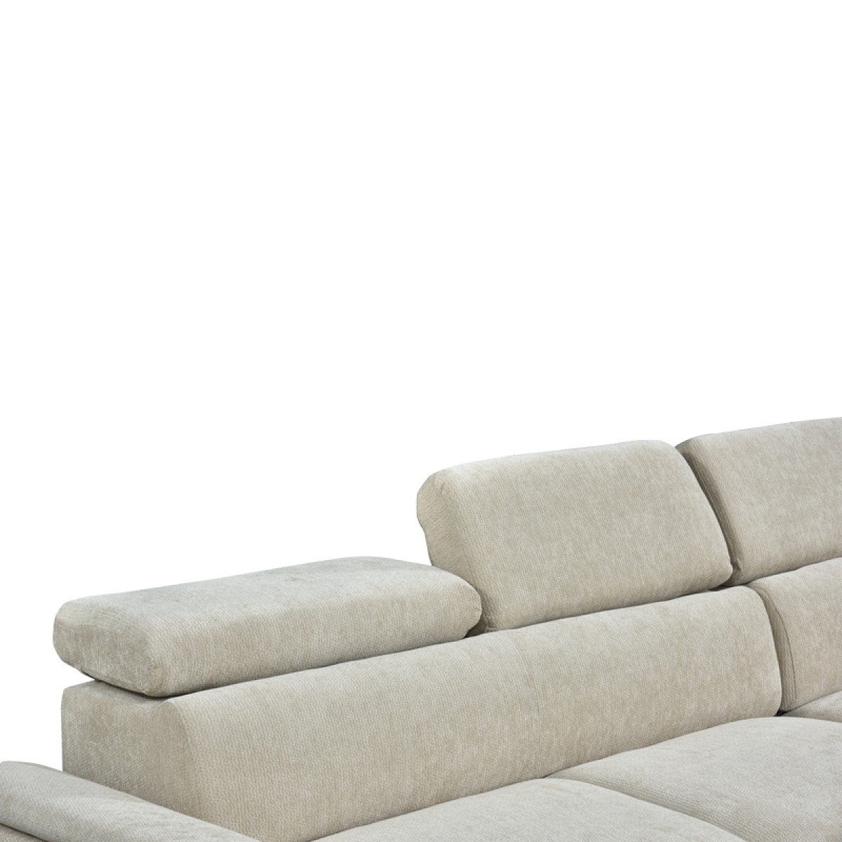 Γωνιακός καναπές-κρεβάτι αριστερή γωνία Dreamora pakoworld με αποθηκευτικό χώρο ύφασμα μπεζ 270x167x82εκ