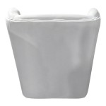 Πολυθρόνα Regalo pakoworld βελούδο σε λευκή απόχρωση 75x88x85εκ