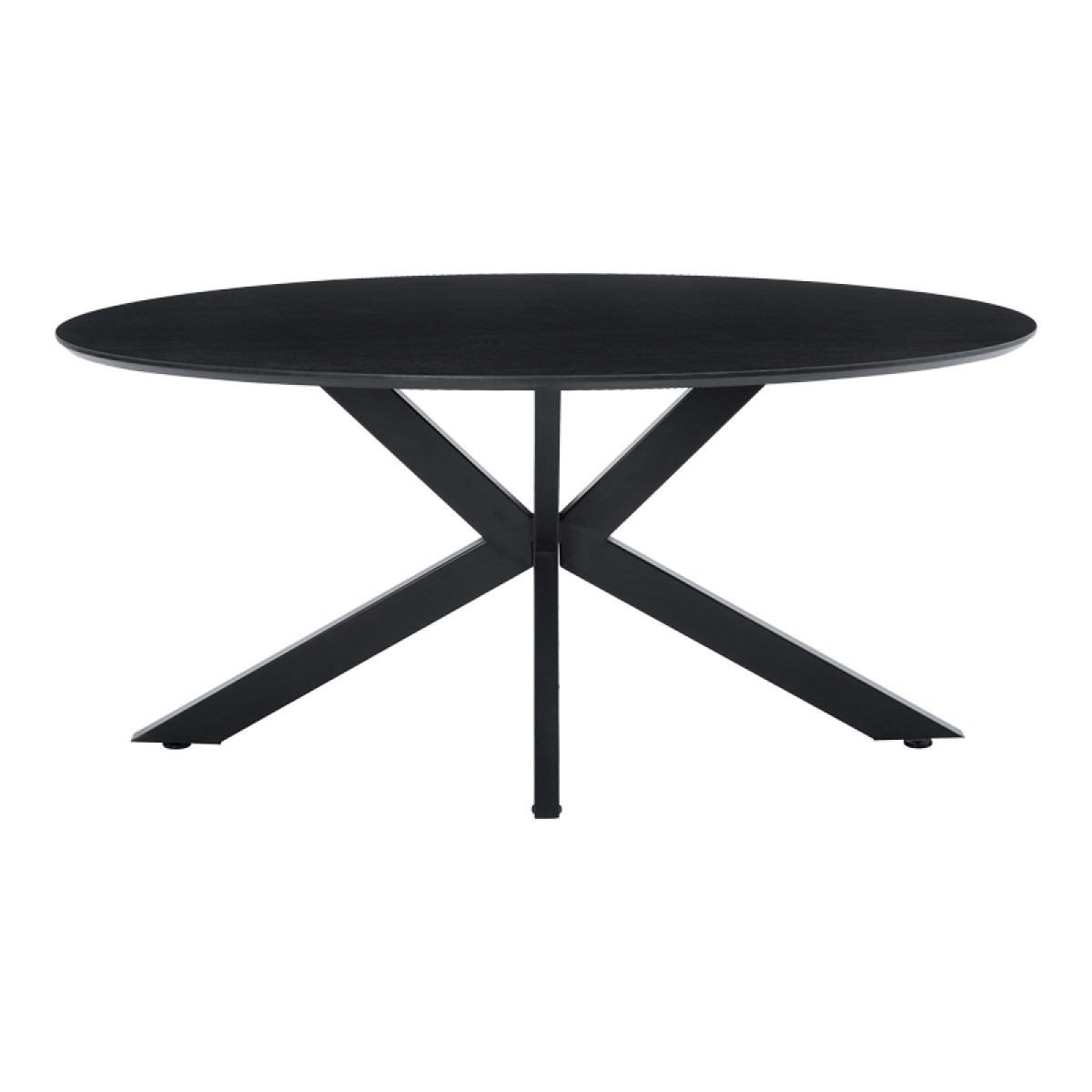 Τραπέζι Makrey pakoworld μαύρο mdf- μεταλλικά πόδια 160x90x75εκ