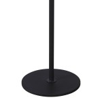 Καλόγερος Lelom pakoworld μέταλλο σε μαύρη απόχρωση Φ30x170εκ