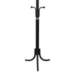 Καλόγερος Mendora pakoworld μέταλλο σε μαύρη απόχρωση 40x40x180εκ