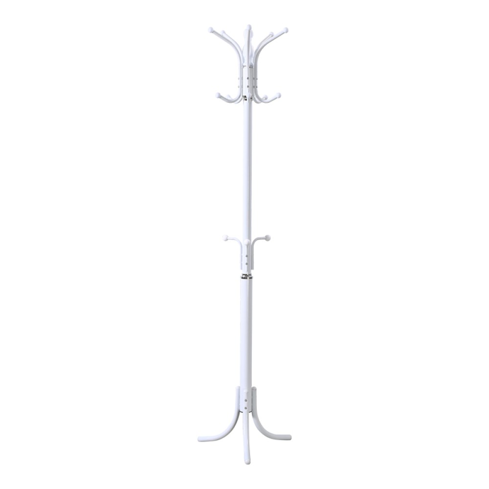 Καλόγερος Mendora pakoworld μέταλλο σε λευκή απόχρωση 40x40x180εκ