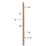 Καλόγερος Serea pakoworld μέταλλο σε λευκή-φυσική απόχρωση Φ30x175εκ