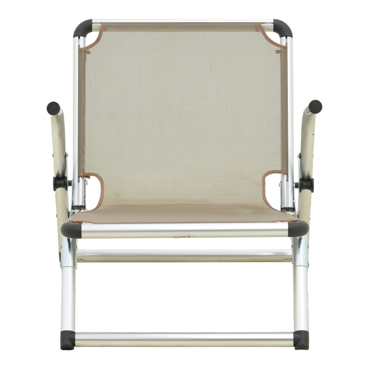 Καρεκλάκι παραλίας Plazo pakoworld αλουμίνιο-textilene σε σαμπανί 55x70x59εκ