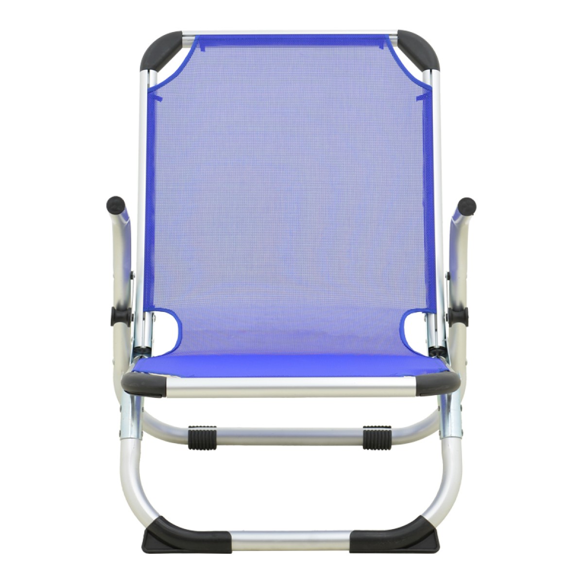 Καρεκλάκι παραλίας Playa pakoworld βαρέως τύπου με ψηλή πλάτη αλουμίνιο-textilene σε μπλε απόχρωση 54x72x63εκ