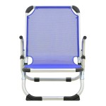 Καρεκλάκι παραλίας Playa pakoworld βαρέως τύπου με ψηλή πλάτη αλουμίνιο-textilene σε μπλε απόχρωση 54x72x63εκ