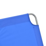 Ξαπλώστρα παραλίας Pasein pakoworld μέταλλο-textilene σε μπλε απόχρωση 55x185x24εκ